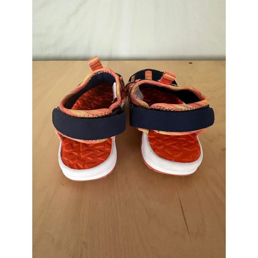 Lands' End Kids Water Shoes Youth Size 1 Navy Blue Orange
